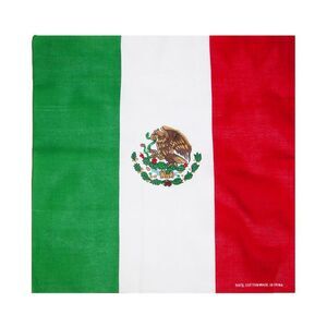 CTM Cotton Mexican Flag Bandana